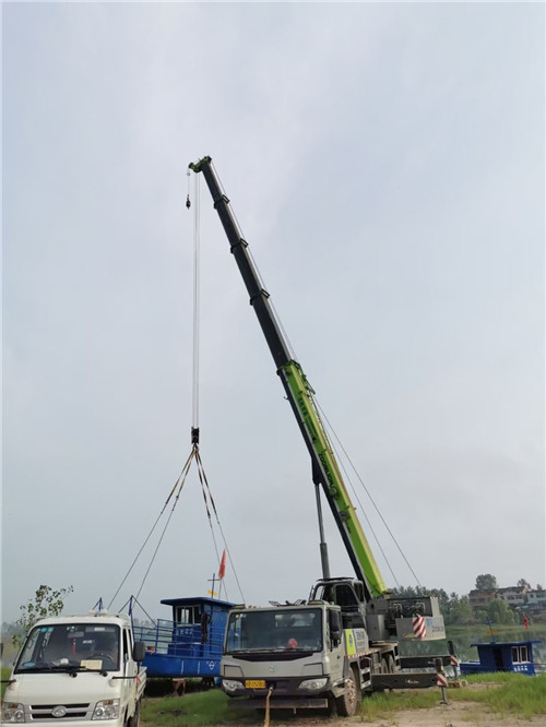 平昌县桥梁建设吊装案例